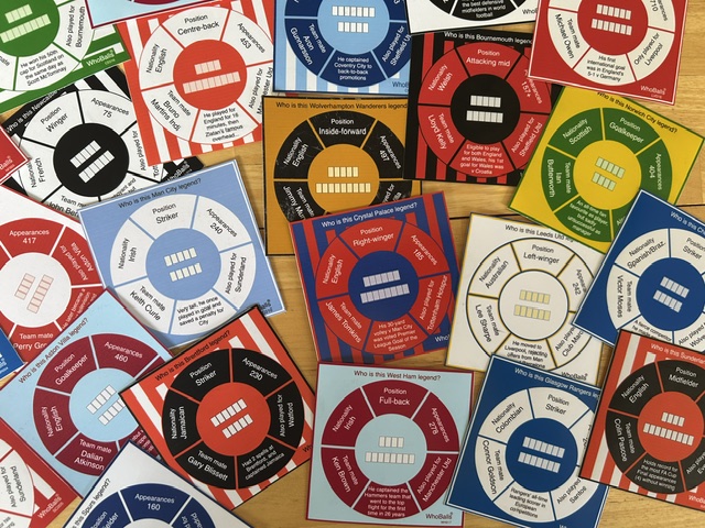 Football Legends Quiz Cards